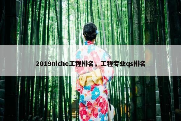 2019niche工程排名，工程专业qs排名