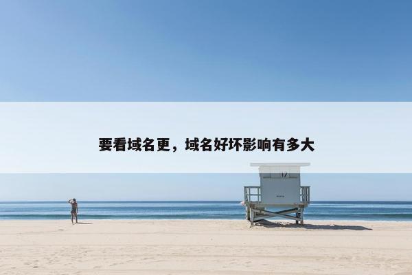 要看域名更，域名好坏影响有多大