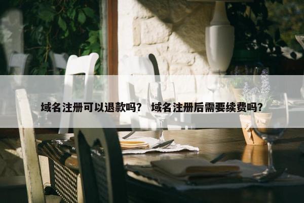 域名注册可以退款吗？ 域名注册后需要续费吗？