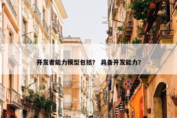 开发者能力模型包括？ 具备开发能力？