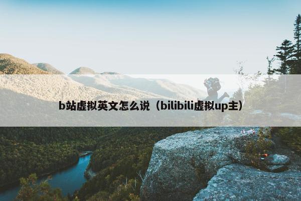 b站虚拟英文怎么说（bilibili虚拟up主）