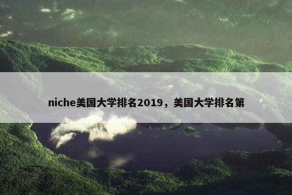 niche美国大学排名2019，美国大学排名第