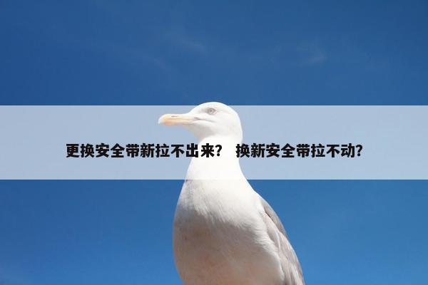 更换安全带新拉不出来？ 换新安全带拉不动？