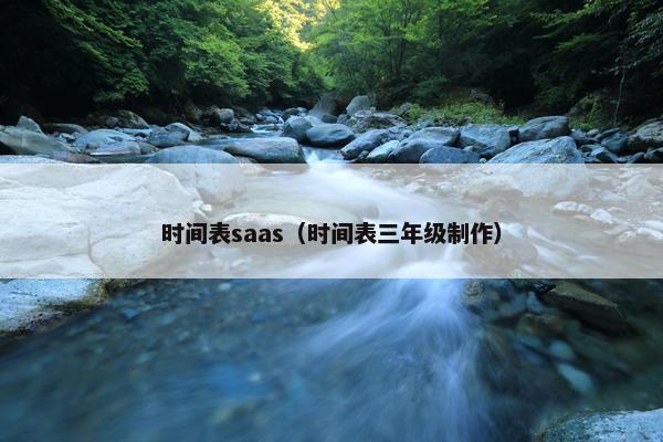 时间表saas（时间表三年级制作）