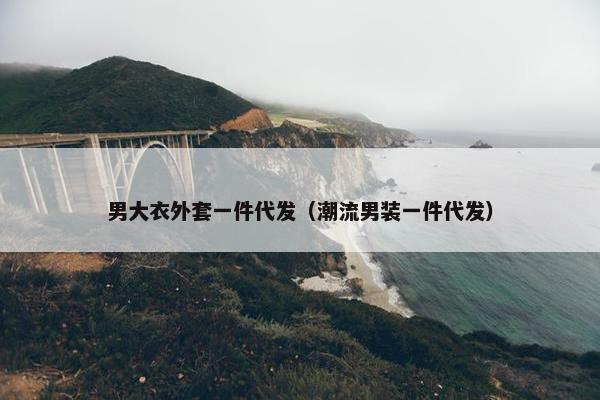 男大衣外套一件代发（潮流男装一件代发）