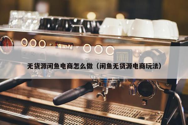 无货源闲鱼电商怎么做（闲鱼无货源电商玩法）