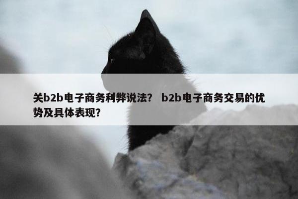 关b2b电子商务利弊说法？ b2b电子商务交易的优势及具体表现？
