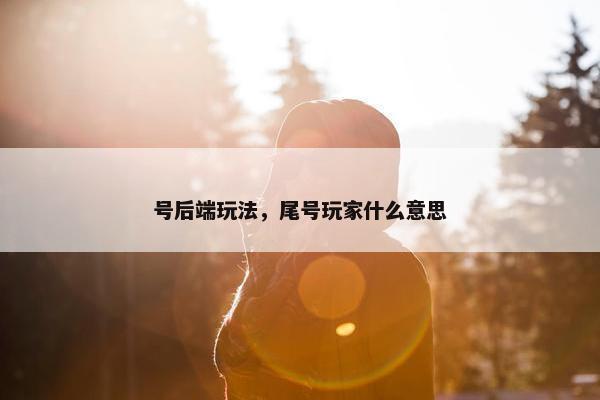 号后端玩法，尾号玩家什么意思
