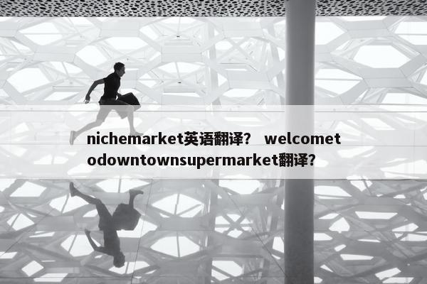 nichemarket英语翻译？ welcometodowntownsupermarket翻译？