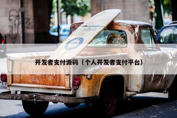 开发者支付源码（个人开发者支付平台）