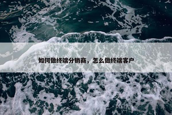如何做终端分销商，怎么做终端客户