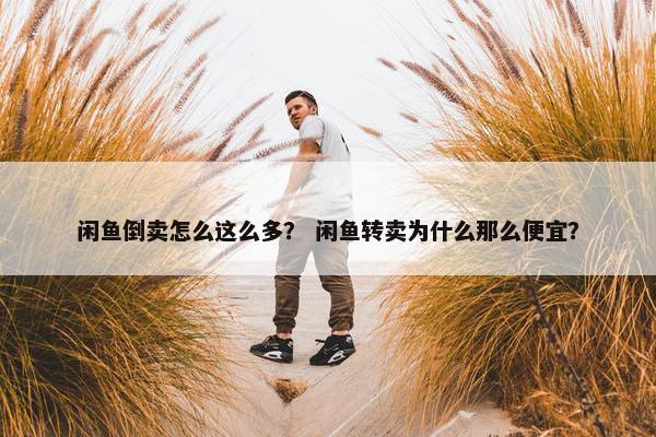 闲鱼倒卖怎么这么多？ 闲鱼转卖为什么那么便宜？