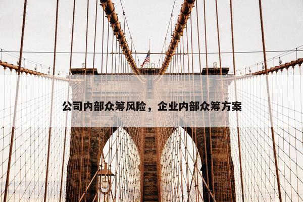 公司内部众筹风险，企业内部众筹方案