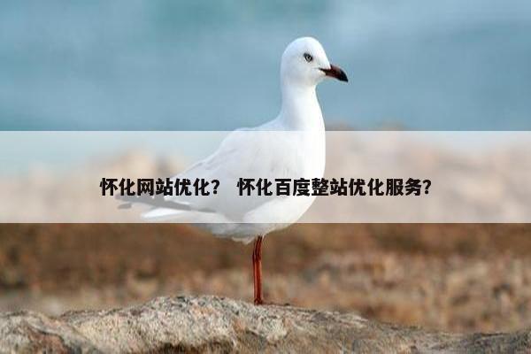 怀化网站优化？ 怀化百度整站优化服务？