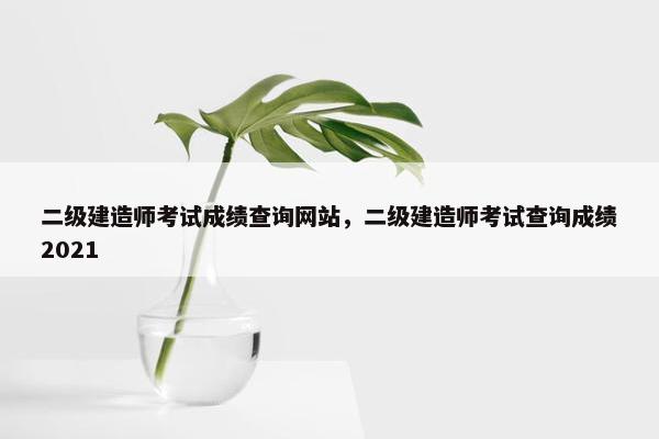 二级建造师考试成绩查询网站，二级建造师考试查询成绩2021