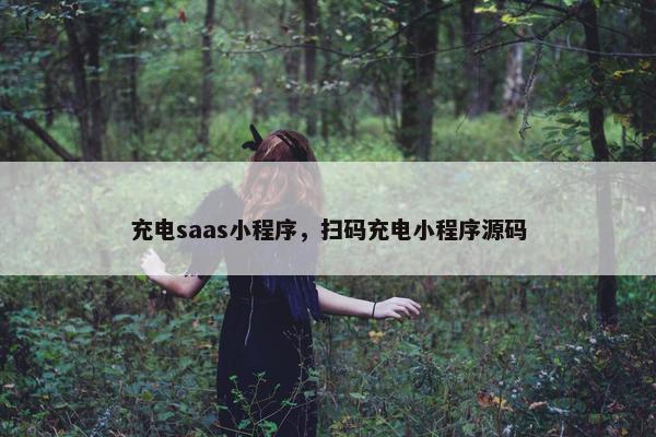 充电saas小程序，扫码充电小程序源码
