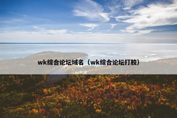 wk综合论坛域名（wk综合论坛打胶）