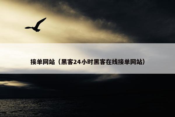 接单网站（黑客24小时黑客在线接单网站）