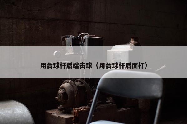 用台球杆后端击球（用台球杆后面打）