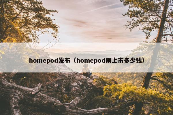 homepod发布（homepod刚上市多少钱）