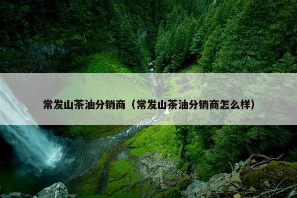 常发山茶油分销商（常发山茶油分销商怎么样）