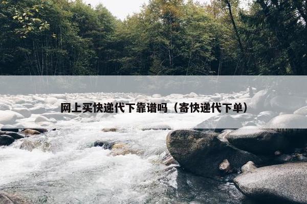 网上买快递代下靠谱吗（寄快递代下单）
