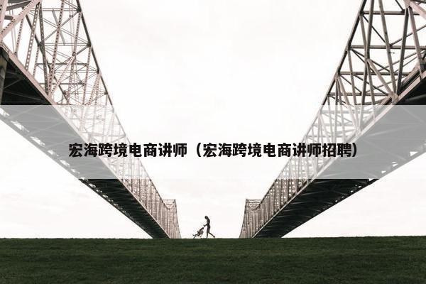 宏海跨境电商讲师（宏海跨境电商讲师招聘）
