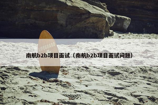 南航b2b项目面试（南航b2b项目面试问题）