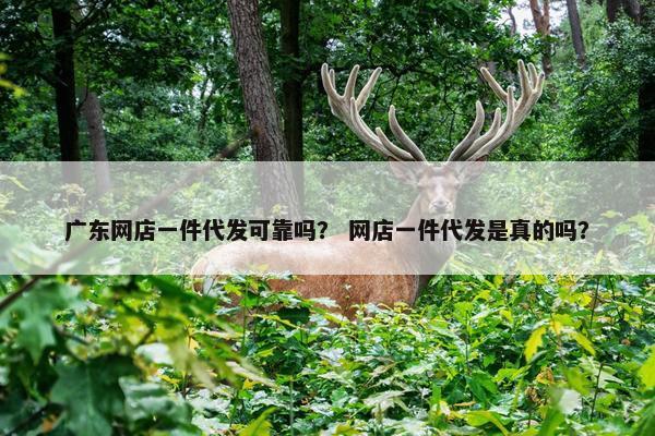 广东网店一件代发可靠吗？ 网店一件代发是真的吗？
