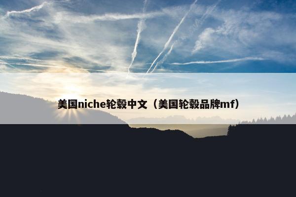 美国niche轮毂中文（美国轮毂品牌mf）