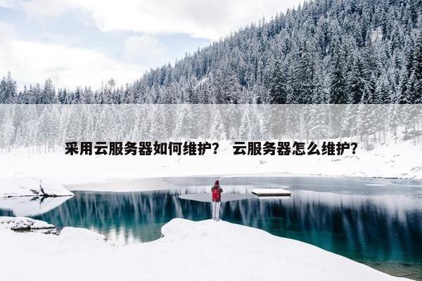 采用云服务器如何维护？ 云服务器怎么维护？