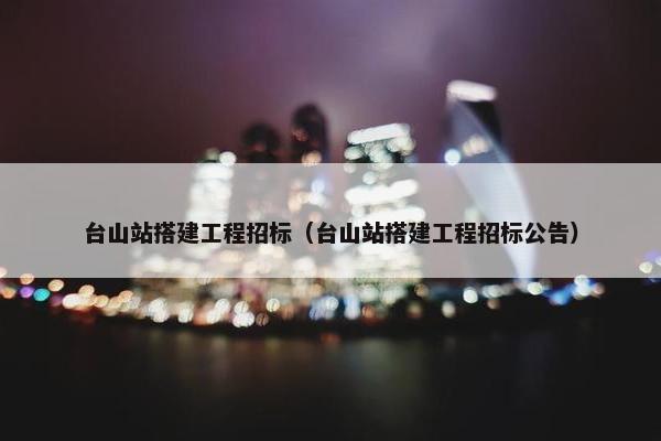 台山站搭建工程招标（台山站搭建工程招标公告）