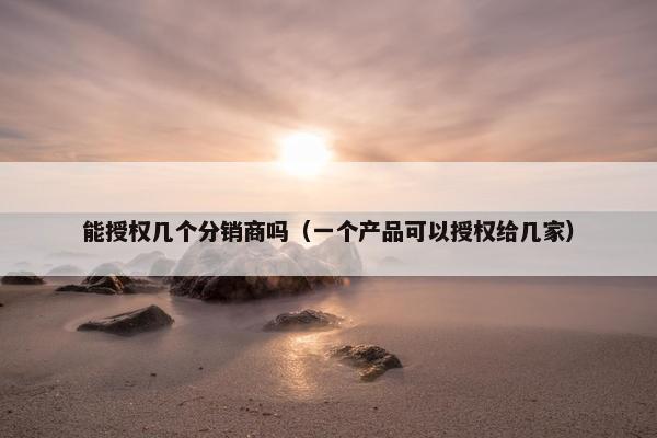 能授权几个分销商吗（一个产品可以授权给几家）