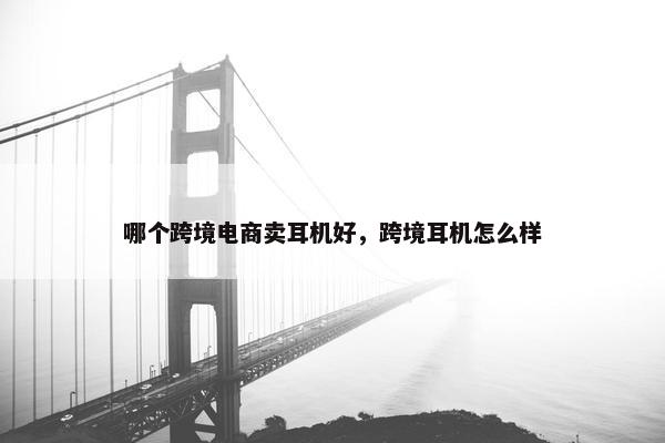 哪个跨境电商卖耳机好，跨境耳机怎么样