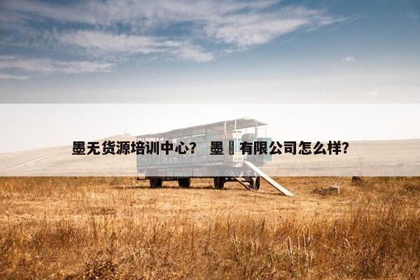 墨无货源培训中心？ 墨婳有限公司怎么样？