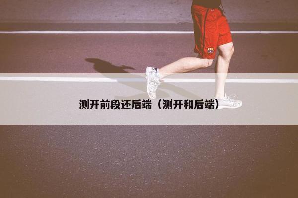 测开前段还后端（测开和后端）