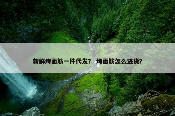 新鲜烤面筋一件代发？ 烤面筋怎么进货？