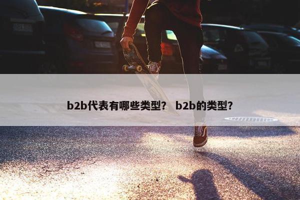 b2b代表有哪些类型？ b2b的类型？