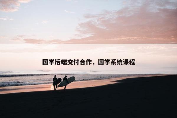 国学后端交付合作，国学系统课程