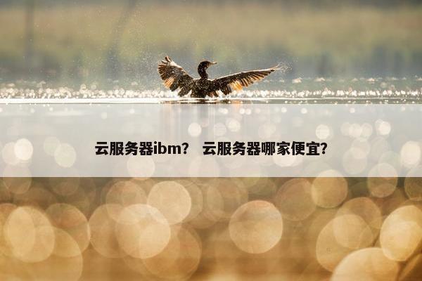 云服务器ibm？ 云服务器哪家便宜？