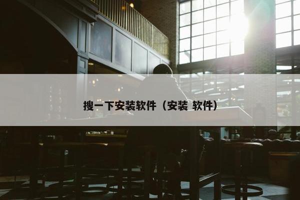 搜一下安装软件（安装 软件）