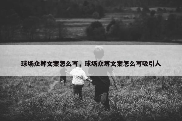 球场众筹文案怎么写，球场众筹文案怎么写吸引人