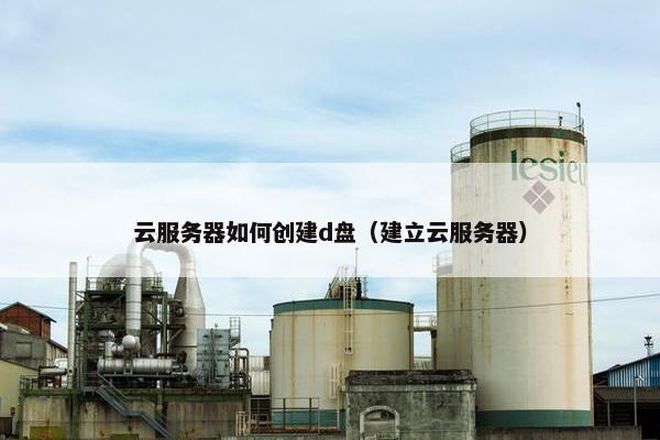 云服务器如何创建d盘（建立云服务器）