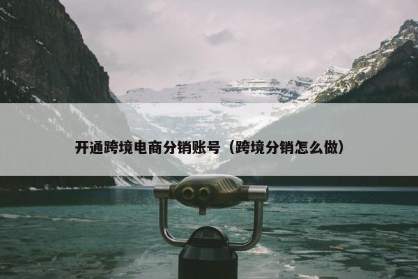 开通跨境电商分销账号（跨境分销怎么做）