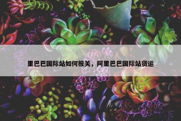 里巴巴国际站如何报关，阿里巴巴国际站货运