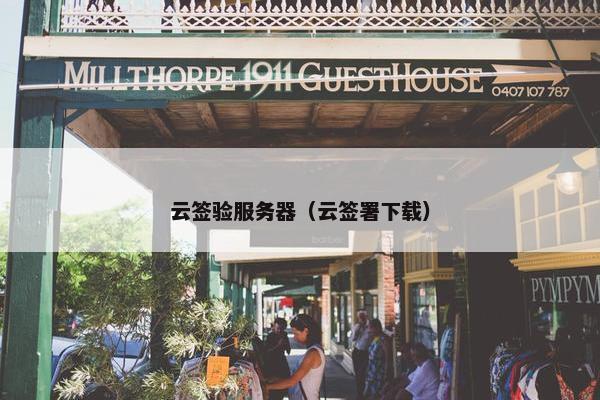 云签验服务器（云签署下载）