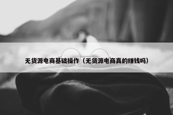 无货源电商基础操作（无货源电商真的赚钱吗）