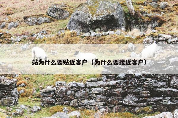 站为什么要贴近客户（为什么要接近客户）