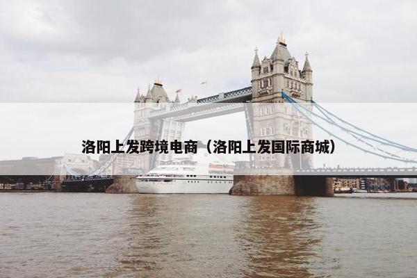洛阳上发跨境电商（洛阳上发国际商城）