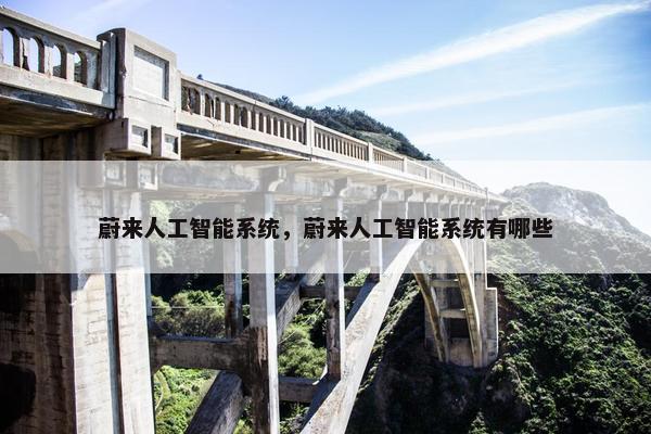 蔚来人工智能系统，蔚来人工智能系统有哪些